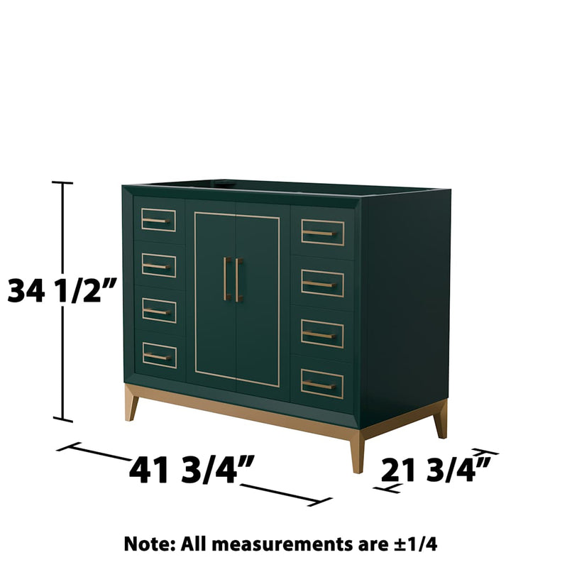 Marlena 42" Single Free Standing Vanity Cabinet Only - Less Vanity Top - image 14