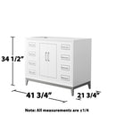 Marlena 42" Single Free Standing Vanity Cabinet Only - Less Vanity Top - image 18