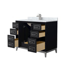 Marlena 42" Free Standing Single Basin Vanity Set with Cabinet and Marble Vanity Top - image 2