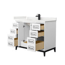 Marlena 42" Free Standing Single Basin Vanity Set with Cabinet and Quartz Vanity Top - image 12