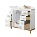 Marlena 42" Free Standing Single Basin Vanity Set with Cabinet and Quartz Vanity Top - image 10