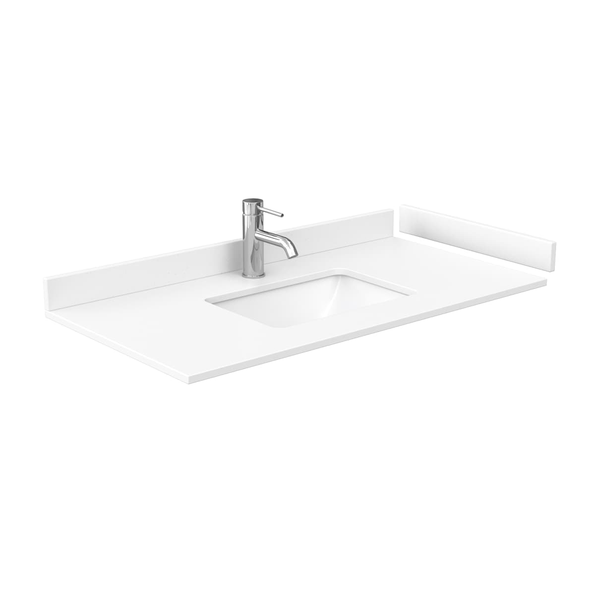 Marlena 42" Free Standing Single Basin Vanity Set with Cabinet and Cultured Marble Vanity Top
