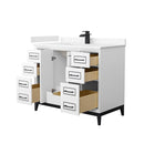 Marlena 42" Free Standing Single Basin Vanity Set with Cabinet and Cultured Marble Vanity Top - image 15