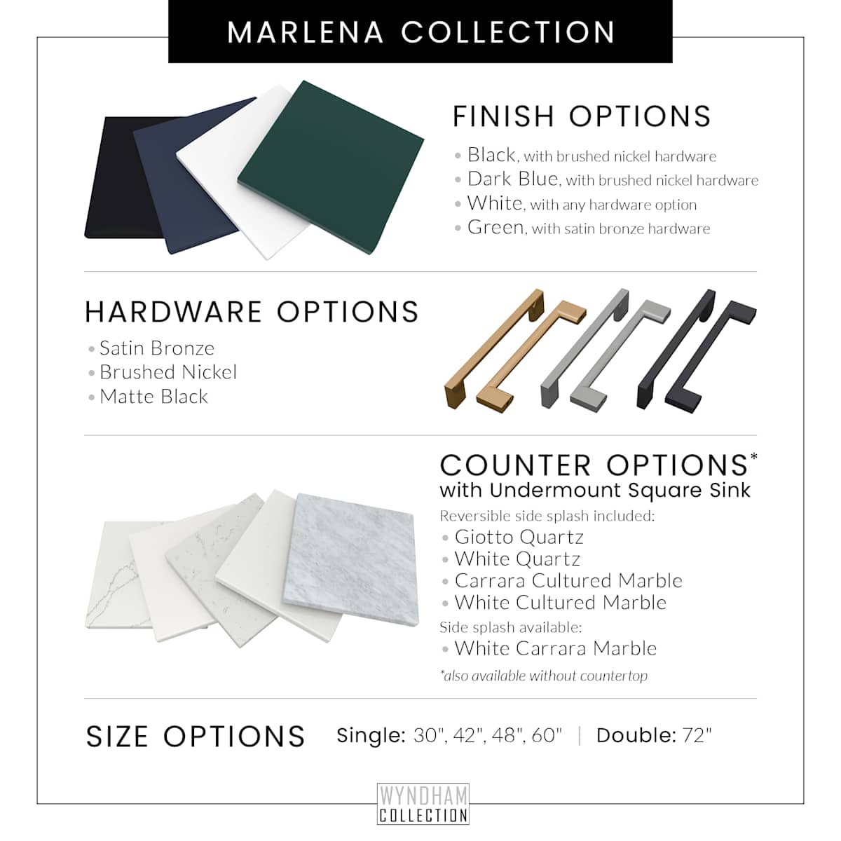 Marlena 48" Single Free Standing Vanity Cabinet Only - Less Vanity Top