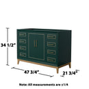 Marlena 48" Single Free Standing Vanity Cabinet Only - Less Vanity Top - image 14