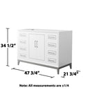 Marlena 48" Single Free Standing Vanity Cabinet Only - Less Vanity Top - image 18