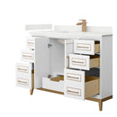 Marlena 48" Free Standing Single Basin Vanity Set with Cabinet and Quartz Vanity Top - image 10