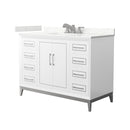 Marlena 48" Free Standing Single Basin Vanity Set with Cabinet and Quartz Vanity Top - image 1