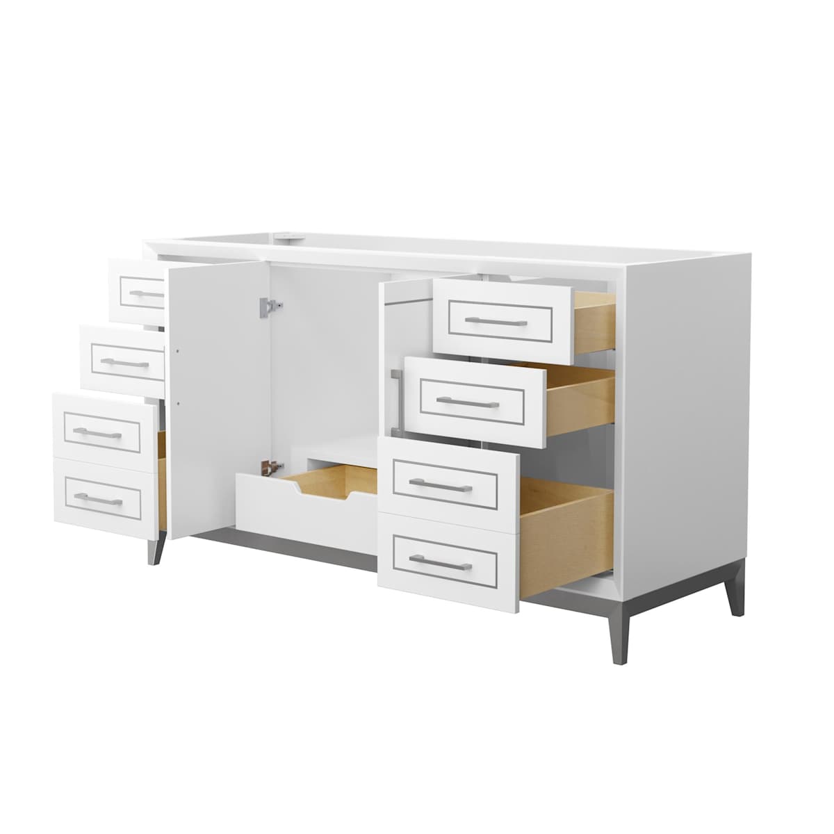 Marlena 60" Single Free Standing Vanity Cabinet Only - Less Vanity Top - image 15