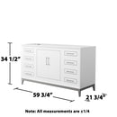 Marlena 60" Single Free Standing Vanity Cabinet Only - Less Vanity Top - image 18