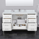Marlena 60" Free Standing Single Basin Vanity Set with Cabinet and Cultured Marble Vanity Top - image 4