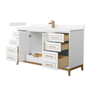 Marlena 60" Free Standing Single Basin Vanity Set with Cabinet and Cultured Marble Vanity Top - image 10