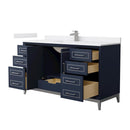 Marlena 60" Free Standing Single Basin Vanity Set with Cabinet and Cultured Marble Vanity Top - image 17