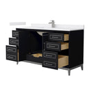 Marlena 60" Free Standing Single Basin Vanity Set with Cabinet and Cultured Marble Vanity Top - image 19