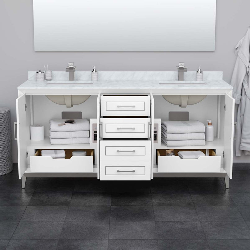 Marlena 72" Double Free Standing Vanity Cabinet Only - Less Vanity Top - image 3
