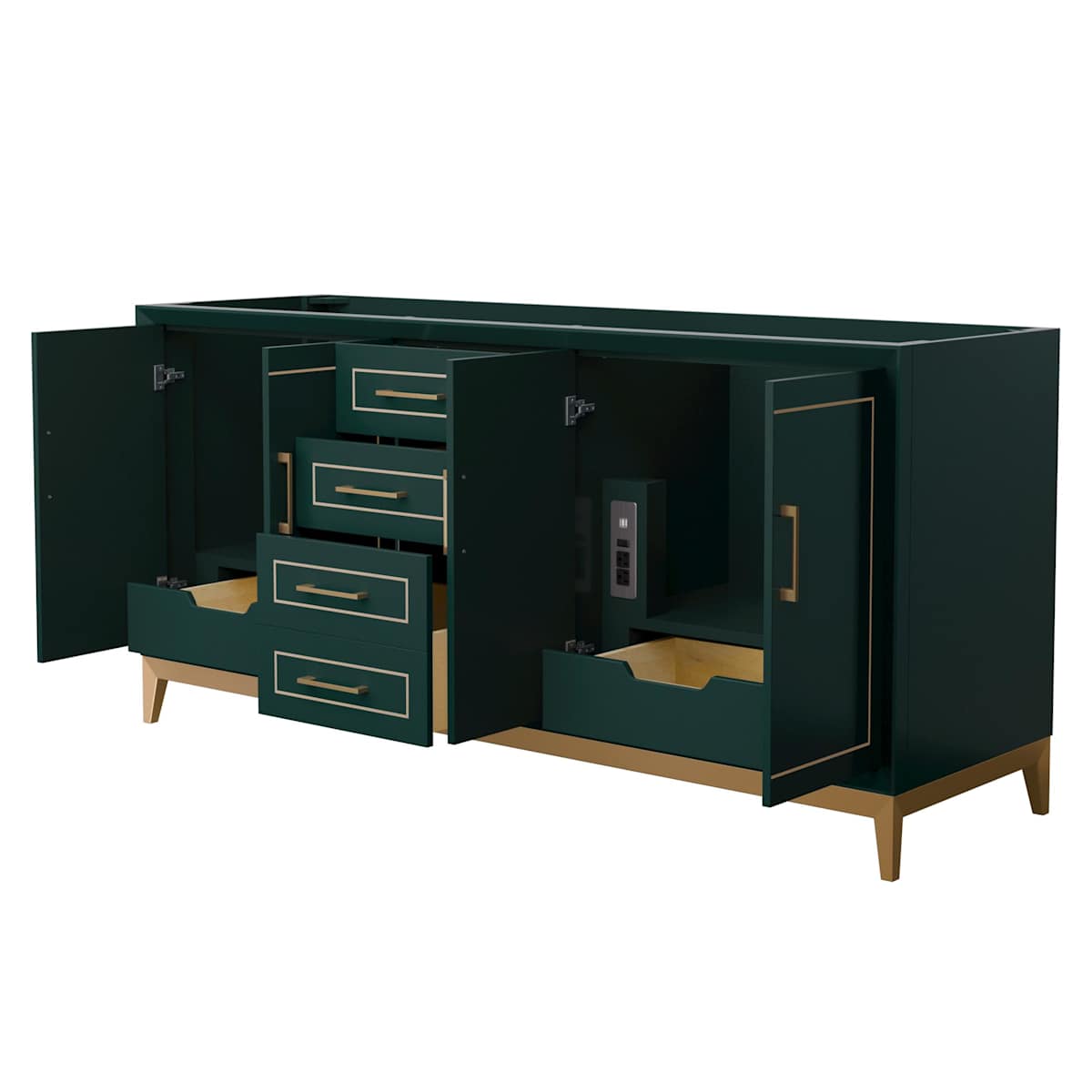 Marlena 72" Double Free Standing Vanity Cabinet Only - Less Vanity Top