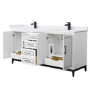 Marlena 72" Free Standing Double Basin Vanity Set with Cabinet and Cultured Marble Vanity Top - image 18