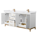 Marlena 72" Free Standing Double Basin Vanity Set with Cabinet and Cultured Marble Vanity Top - image 19