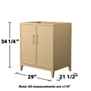 Elan 29" Single Free Standing Vanity Cabinet Only - Less Vanity Top - image 6