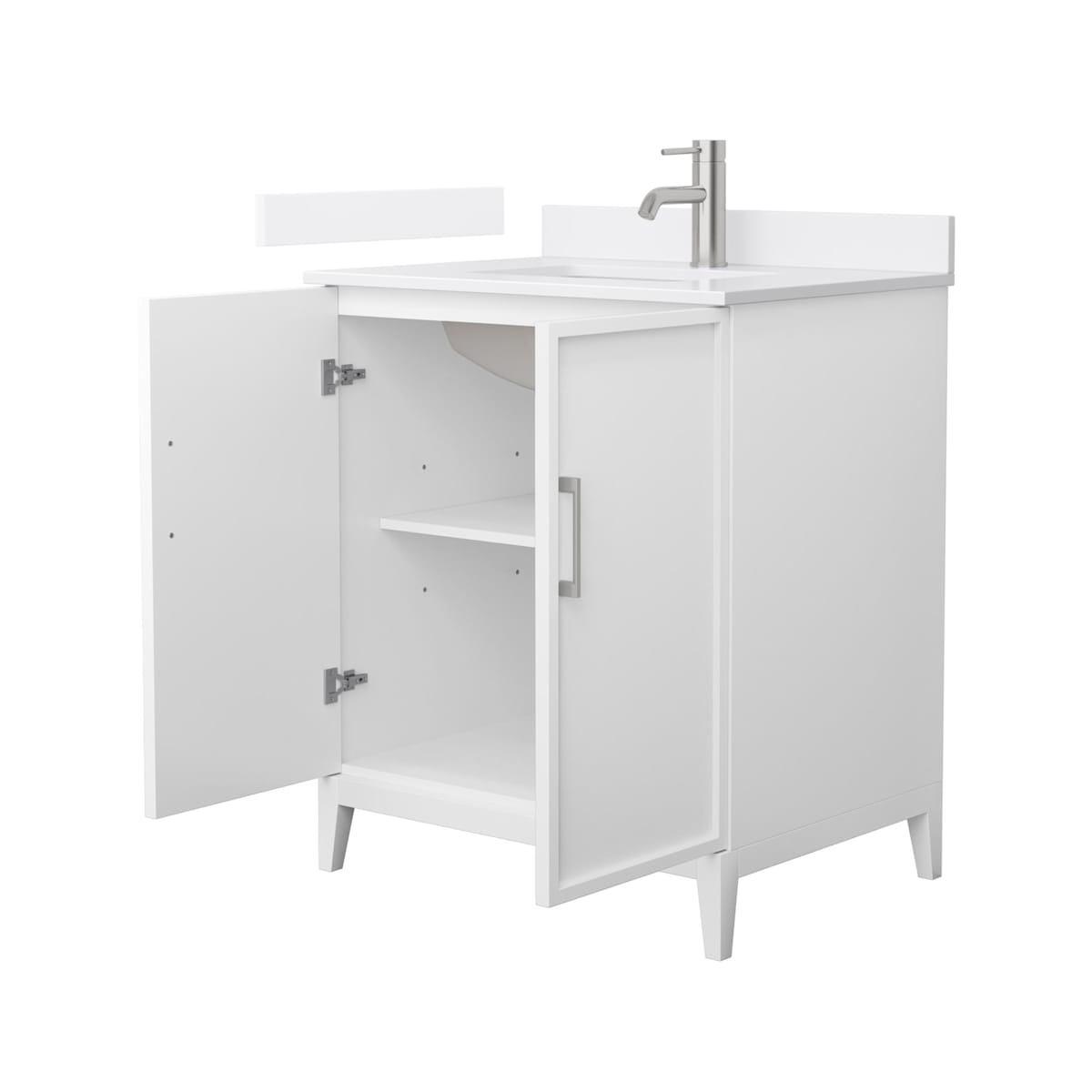 Elan 30" Free Standing Single Basin Vanity Set with Cabinet and Quartz Vanity Top