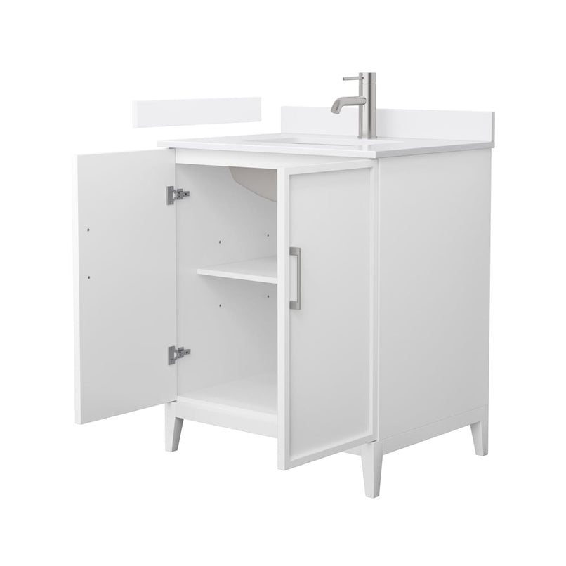 Elan 30" Free Standing Single Basin Vanity Set with Cabinet and Quartz Vanity Top - image 8