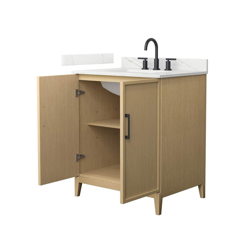 Elan 30" Free Standing Single Basin Vanity Set with Cabinet and Quartz Vanity Top - image 2