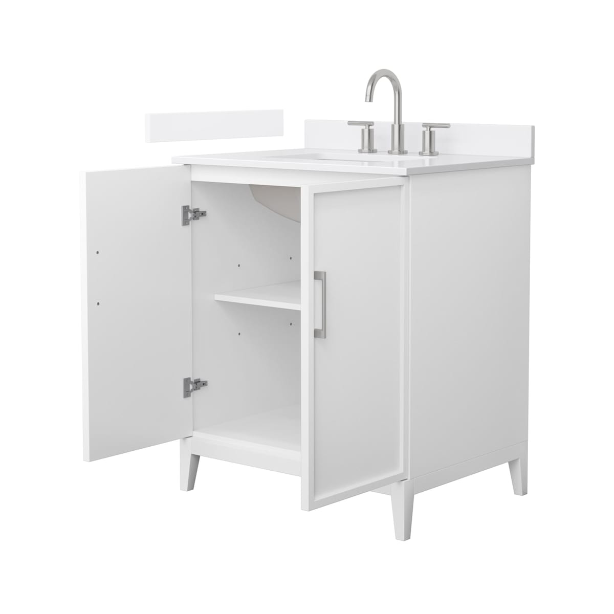 Elan 30" Free Standing Single Basin Vanity Set with Cabinet and Quartz Vanity Top