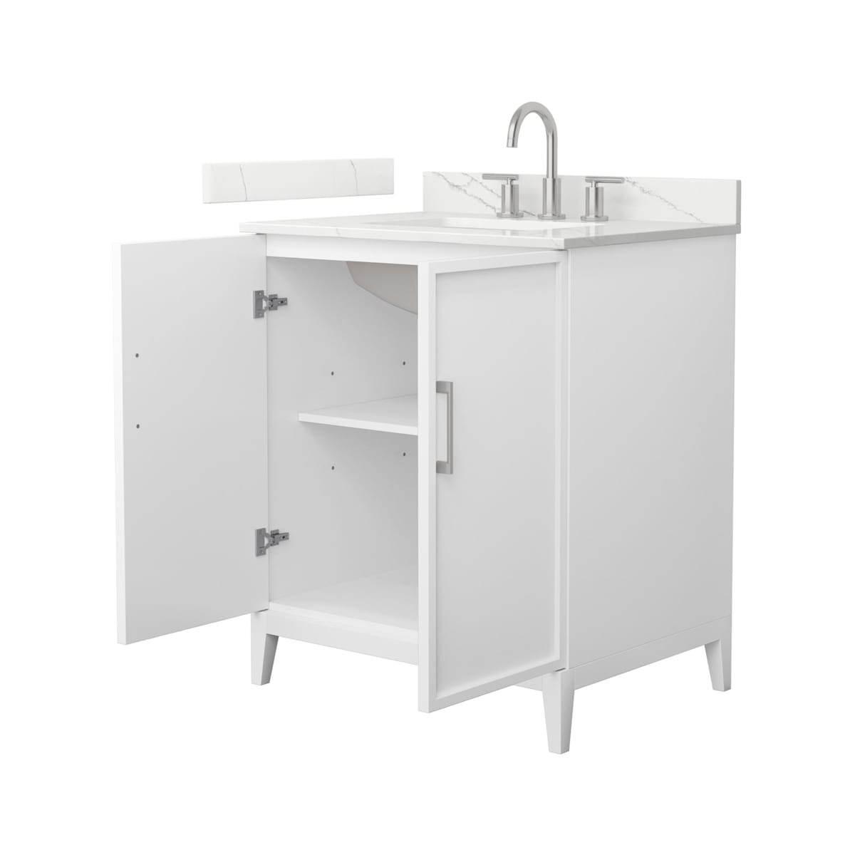 Elan 30" Free Standing Single Basin Vanity Set with Cabinet and Quartz Vanity Top