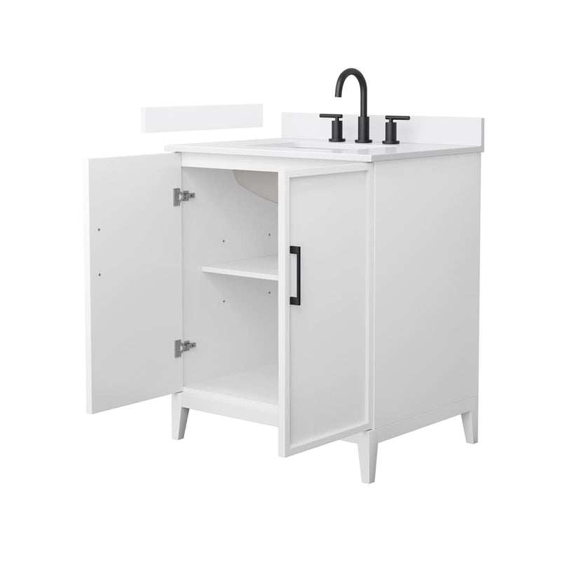 Elan 30" Free Standing Single Basin Vanity Set with Cabinet and Quartz Vanity Top - image 10