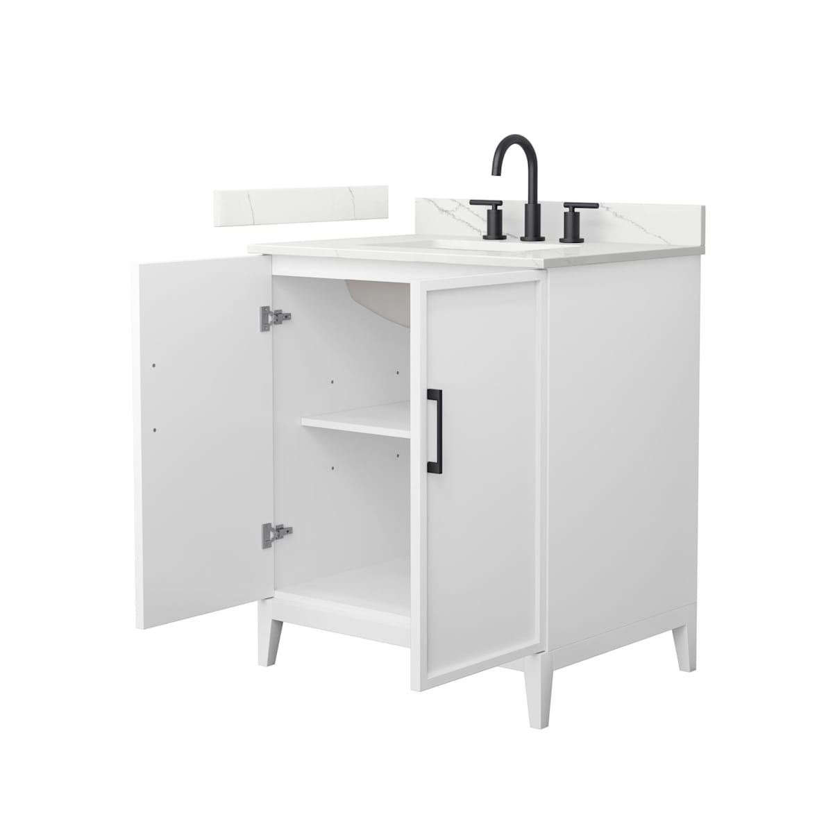 Elan 30" Free Standing Single Basin Vanity Set with Cabinet and Quartz Vanity Top