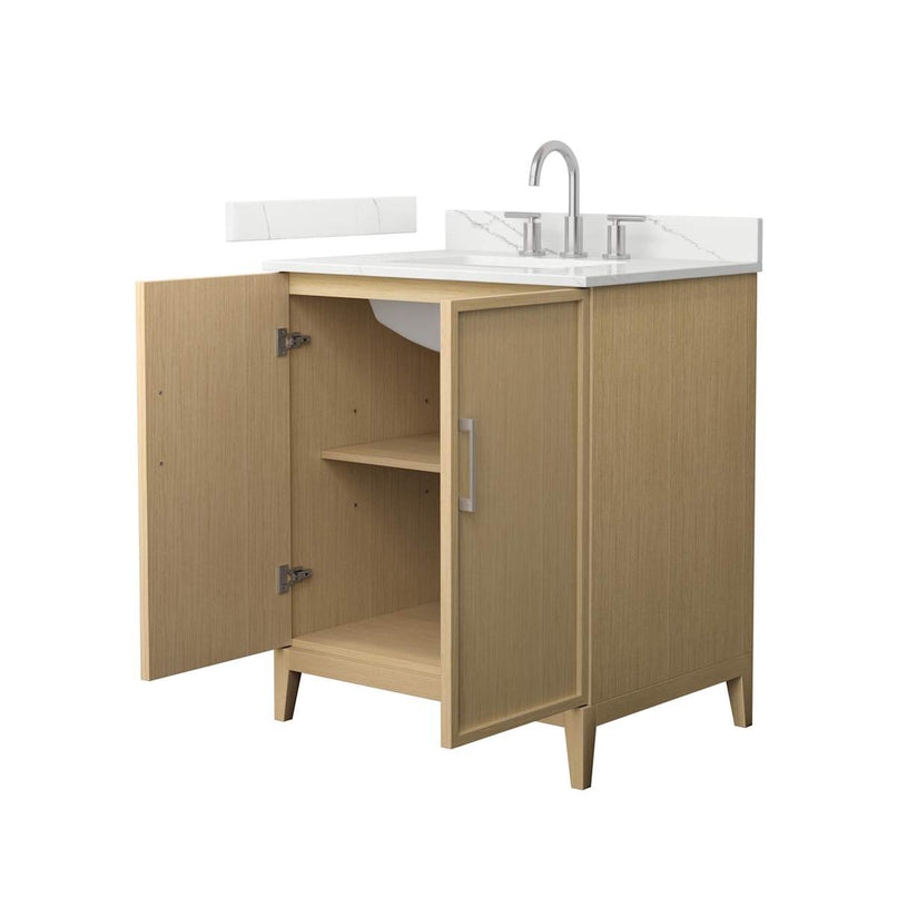 Elan 30" Free Standing Single Basin Vanity Set with Cabinet and Quartz Vanity Top - image 13