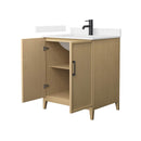 Elan 30" Free Standing Single Basin Vanity Set with Cabinet and Cultured Marble Vanity Top - image 2