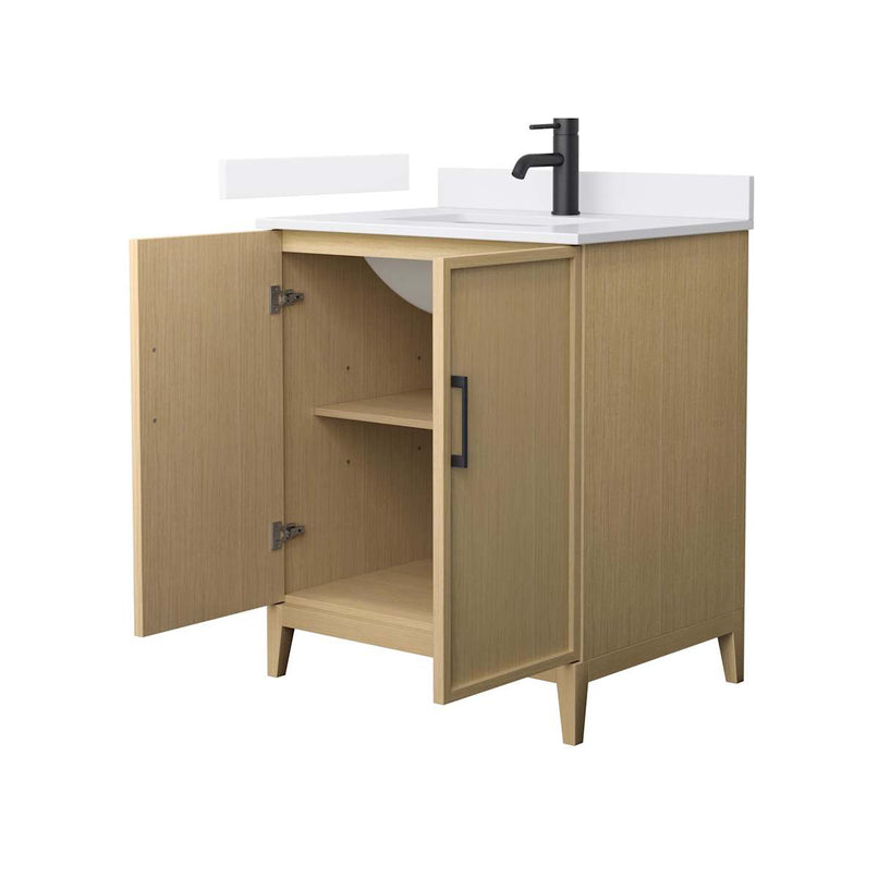 Elan 30" Free Standing Single Basin Vanity Set with Cabinet and Cultured Marble Vanity Top - image 6
