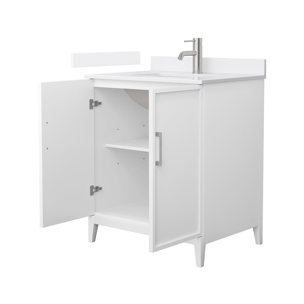 Elan 30" Free Standing Single Basin Vanity Set with Cabinet and Cultured Marble Vanity Top