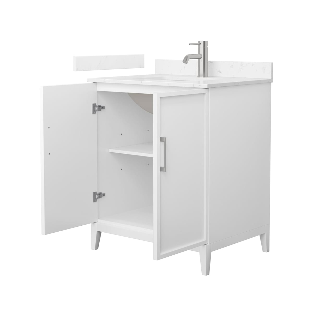 Elan 30" Free Standing Single Basin Vanity Set with Cabinet and Cultured Marble Vanity Top