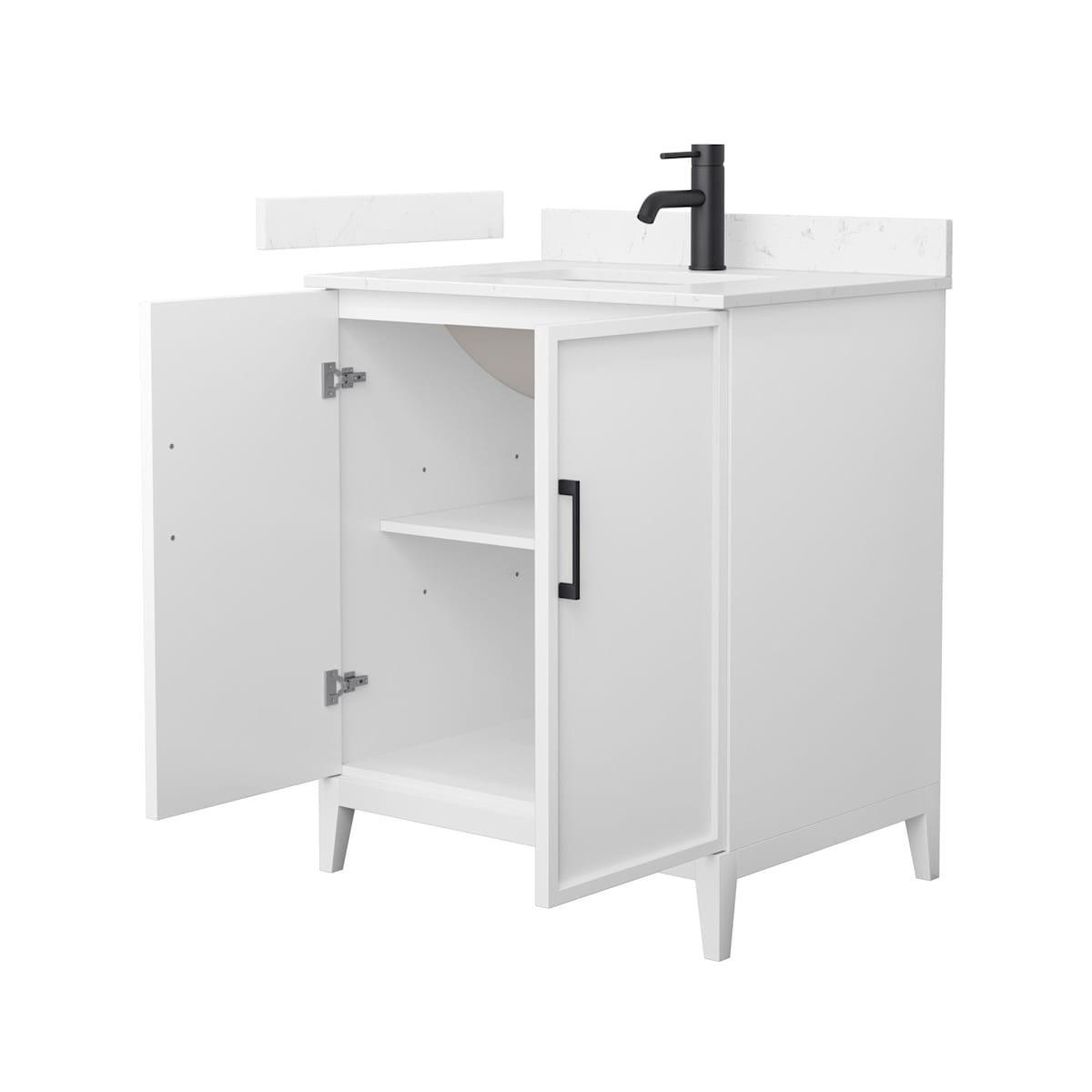 Elan 30" Free Standing Single Basin Vanity Set with Cabinet and Cultured Marble Vanity Top - image 11