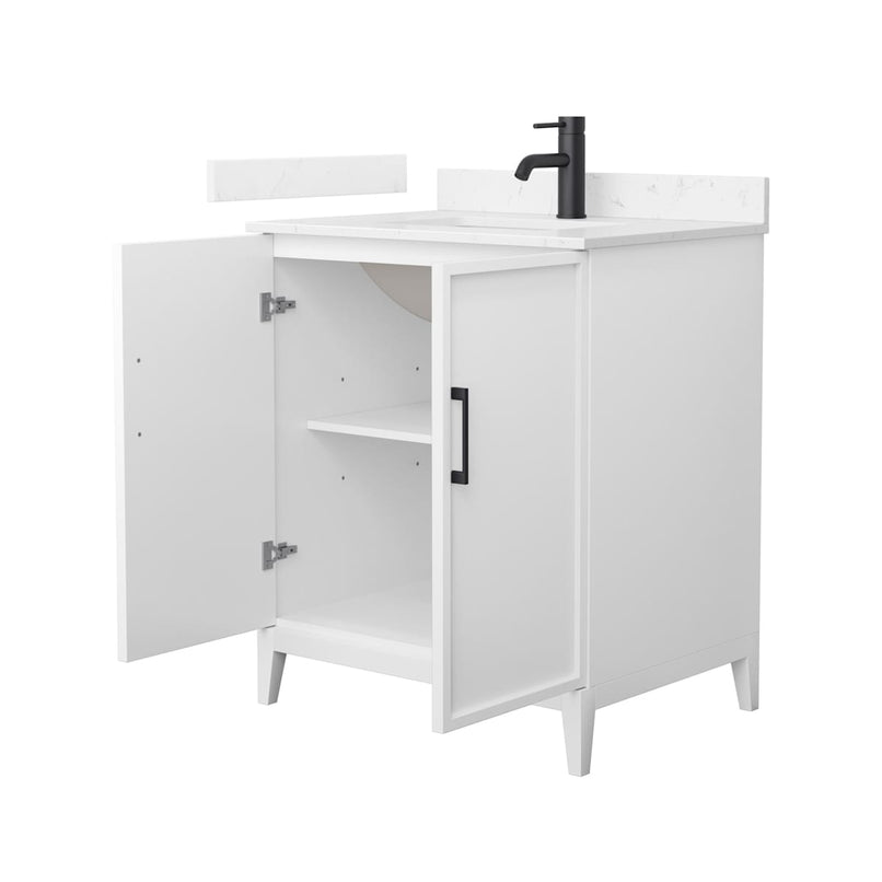 Elan 30" Free Standing Single Basin Vanity Set with Cabinet and Cultured Marble Vanity Top - image 11