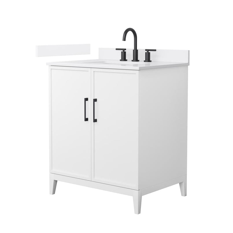 Elan 30" Free Standing Single Basin Vanity Set with Cabinet and Quartz Vanity Top - image 1