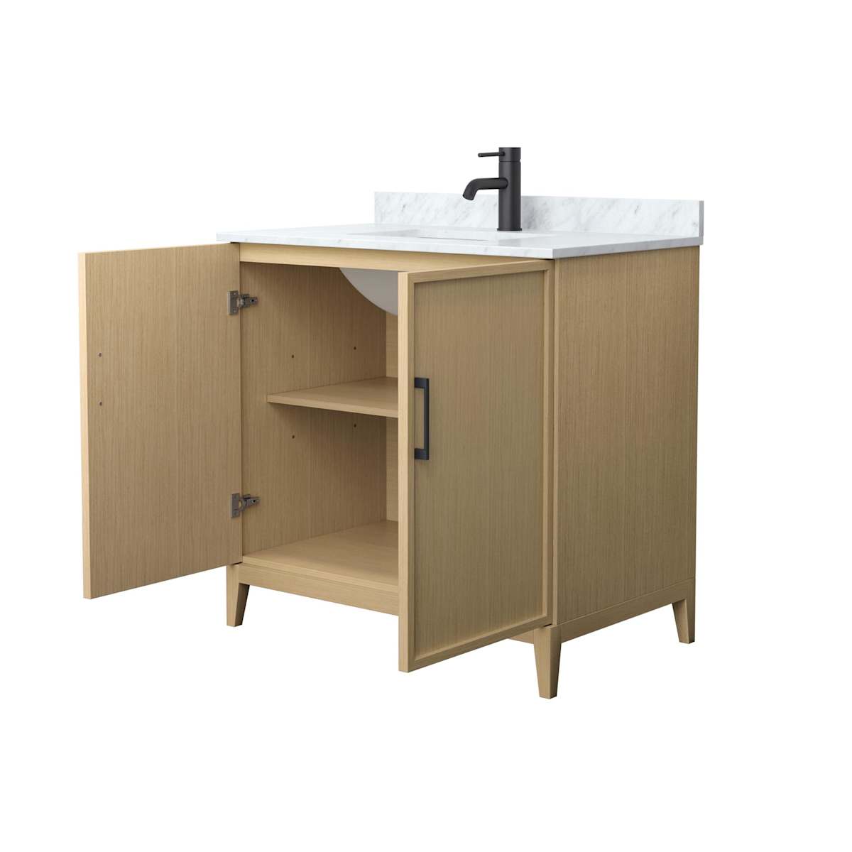 Elan 36" Free Standing Single Basin Vanity Set with Cabinet and Marble Vanity Top - image 2