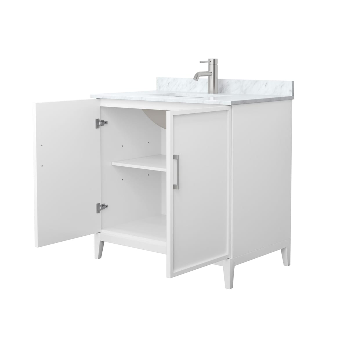 Elan 36" Free Standing Single Basin Vanity Set with Cabinet and Marble Vanity Top