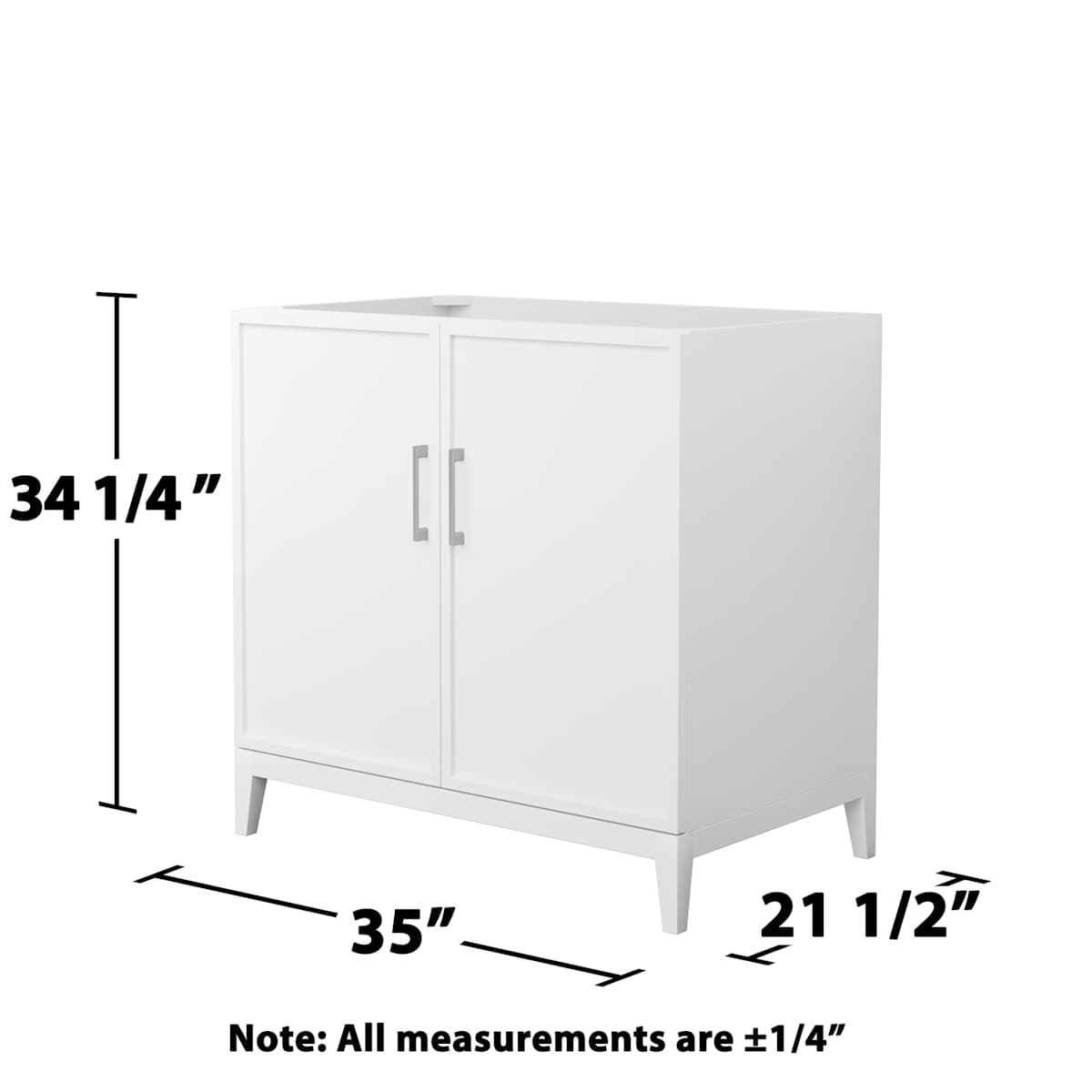 Elan 35" Single Free Standing Vanity Cabinet Only - Less Vanity Top