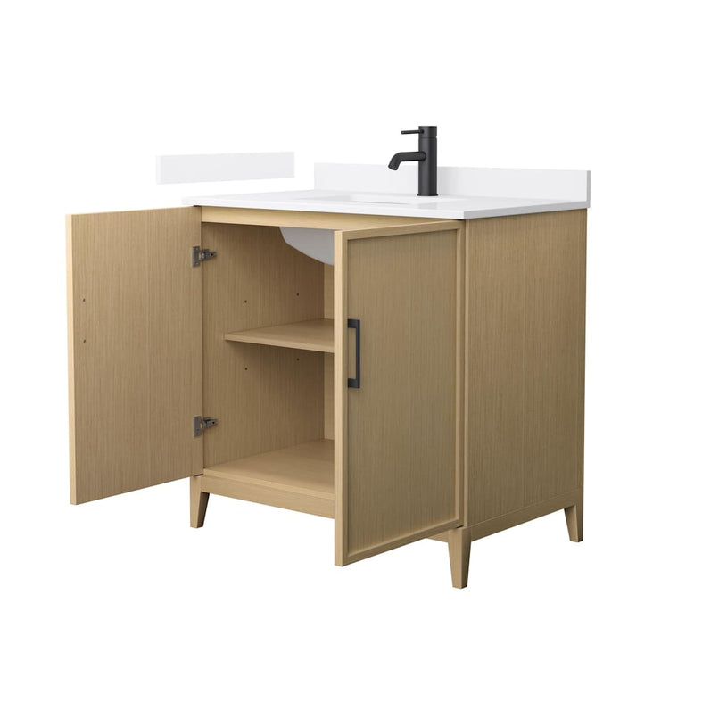 Elan 36" Free Standing Single Basin Vanity Set with Cabinet and Quartz Vanity Top - image 6
