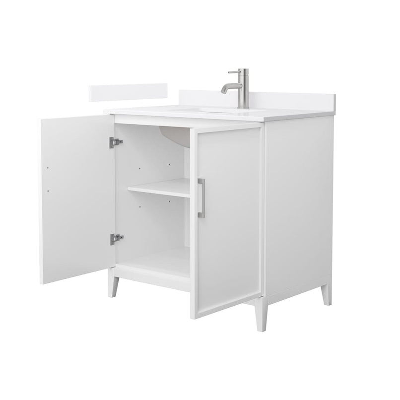 Elan 36" Free Standing Single Basin Vanity Set with Cabinet and Quartz Vanity Top - image 8