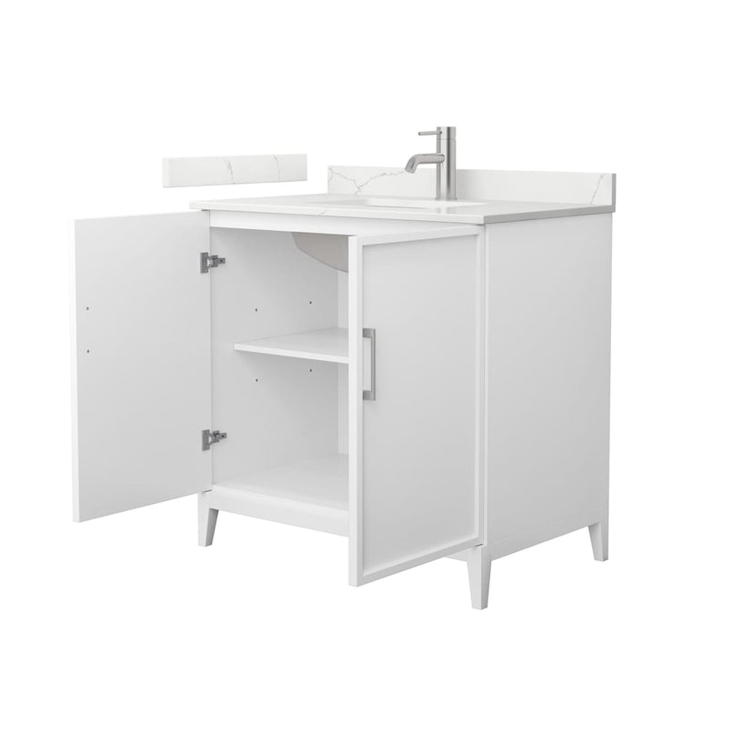 Elan 36" Free Standing Single Basin Vanity Set with Cabinet and Quartz Vanity Top - image 9