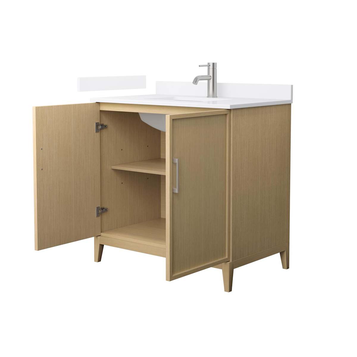Elan 36" Free Standing Single Basin Vanity Set with Cabinet and Quartz Vanity Top