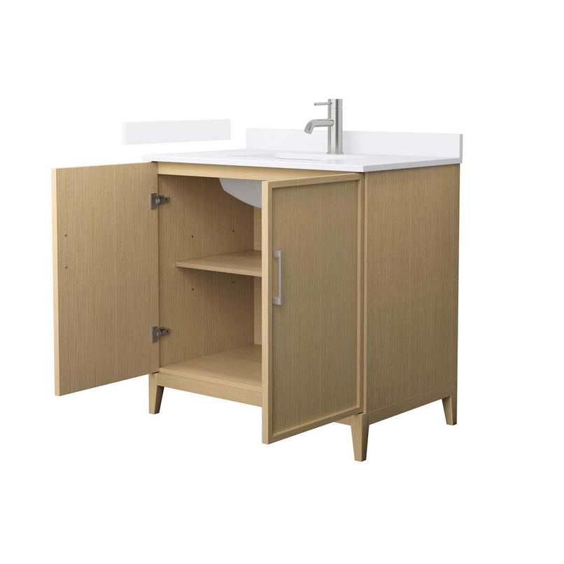 Elan 36" Free Standing Single Basin Vanity Set with Cabinet and Quartz Vanity Top - image 12