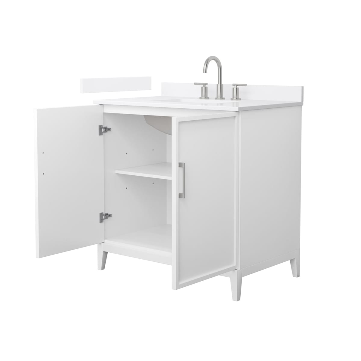 Elan 36" Free Standing Single Basin Vanity Set with Cabinet and Quartz Vanity Top