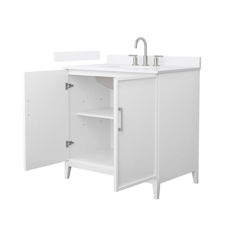 Elan 36" Free Standing Single Basin Vanity Set with Cabinet and Quartz Vanity Top - image 8