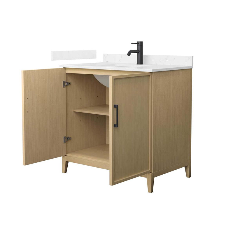 Elan 36" Free Standing Single Basin Vanity Set with Cabinet and Cultured Marble Vanity Top - image 2