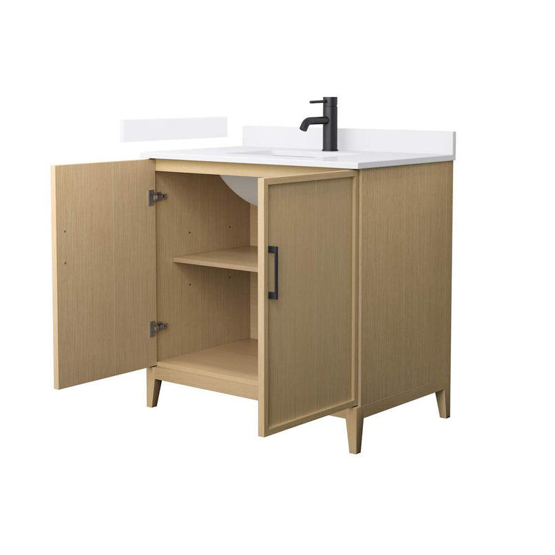 Elan 36" Free Standing Single Basin Vanity Set with Cabinet and Cultured Marble Vanity Top - image 6